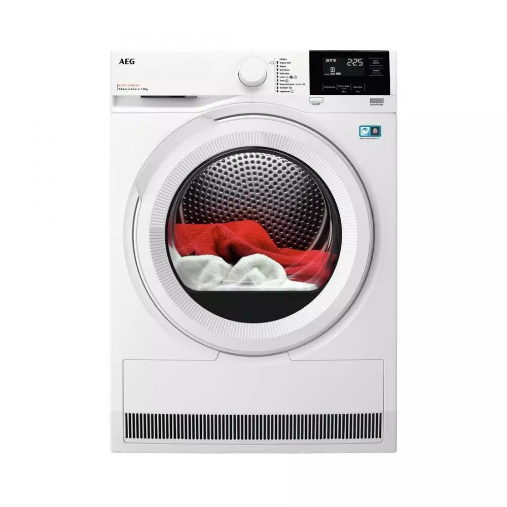 Secadora con bomba de calor AEG TR818A2OB Clase C 8 Kg Serie 8000 AbsoluteCare