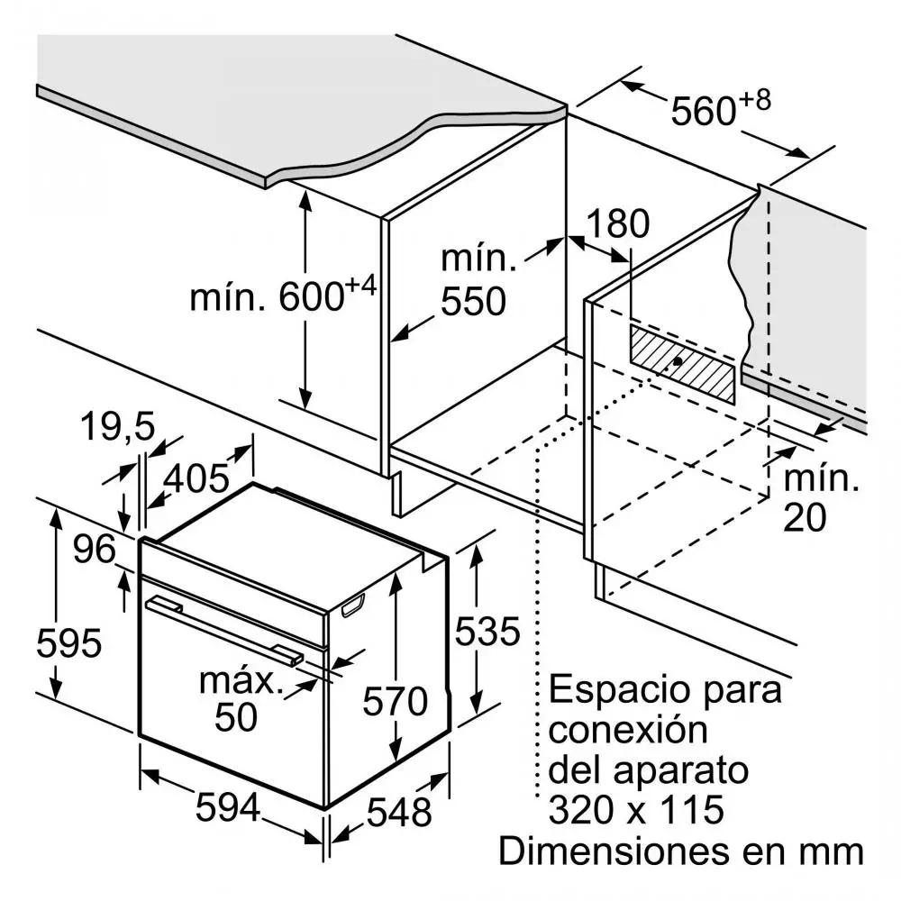 Horno Balay 3HB4131X3 Clase A+