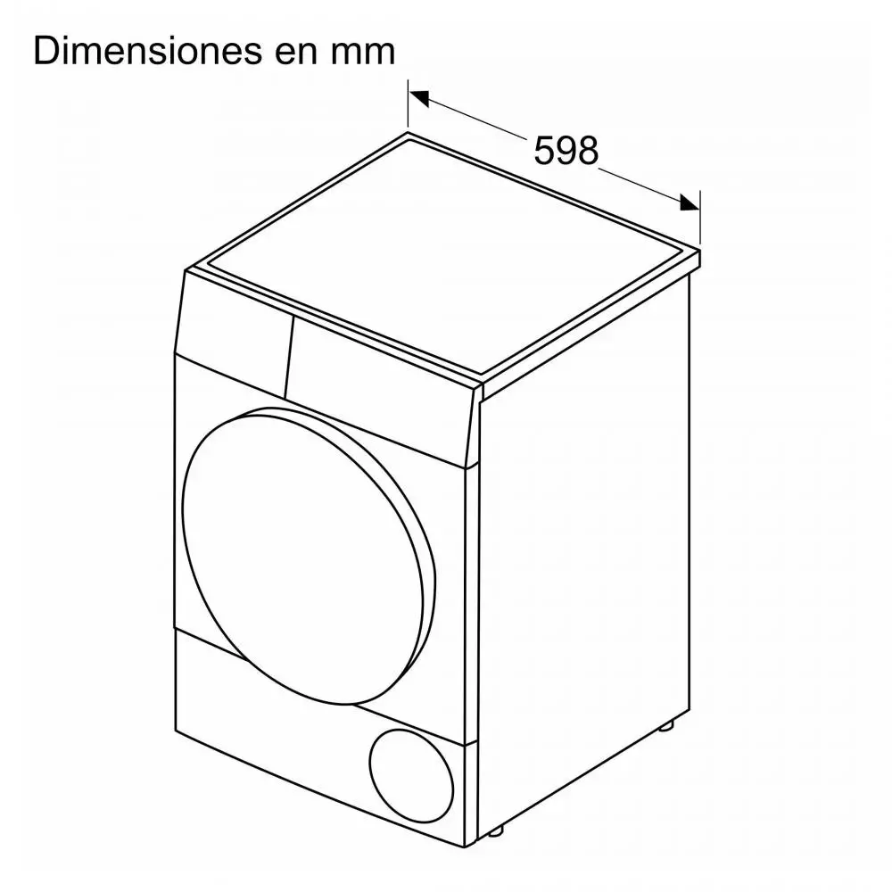 Secadora con bomba de calor Balay 3SB582BE D 8 Kg