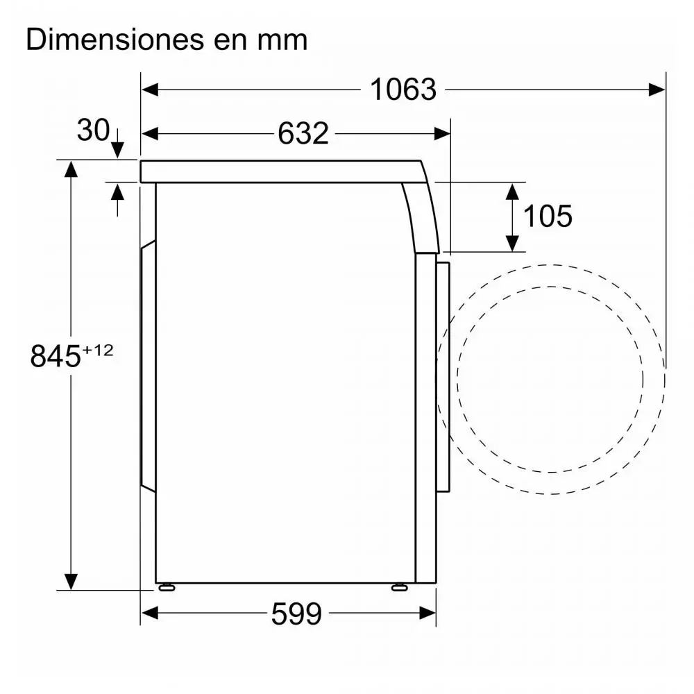 Lavadora Balay 3TS993BP Clase A 9 Kg 1200 rpm Blanco