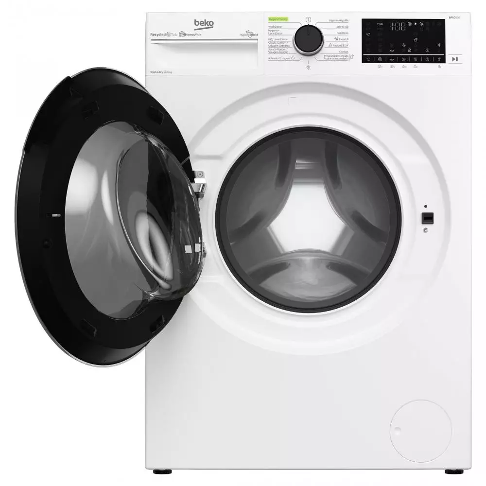 Lavadora Secadora Beko B5DFT510447W Clase D 10+6 Kg 1400 rpm Blanco - HygieneShield ProSmart SteamCure