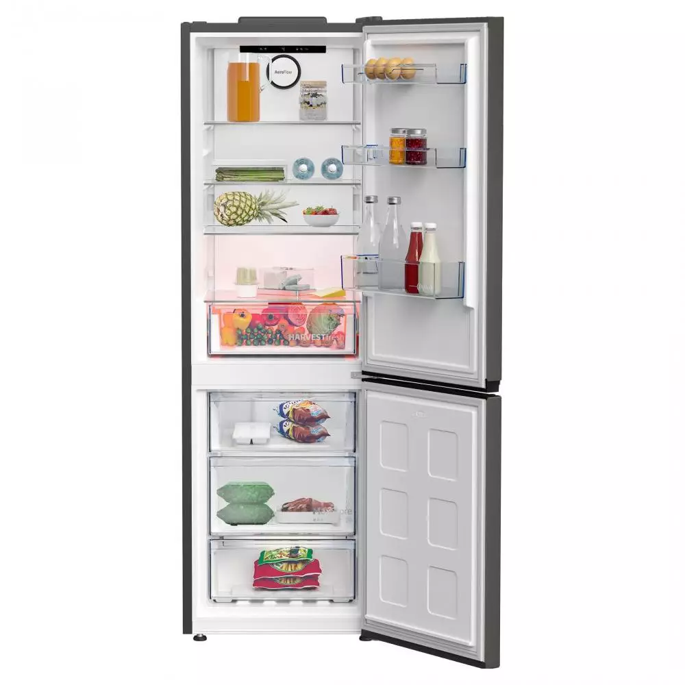 Frigorífico Combi Beko B5RCNE365HG Clase D No Frost 1.86m Acero Inoxidable Antihuellas - Harvestfresh Aeroflow