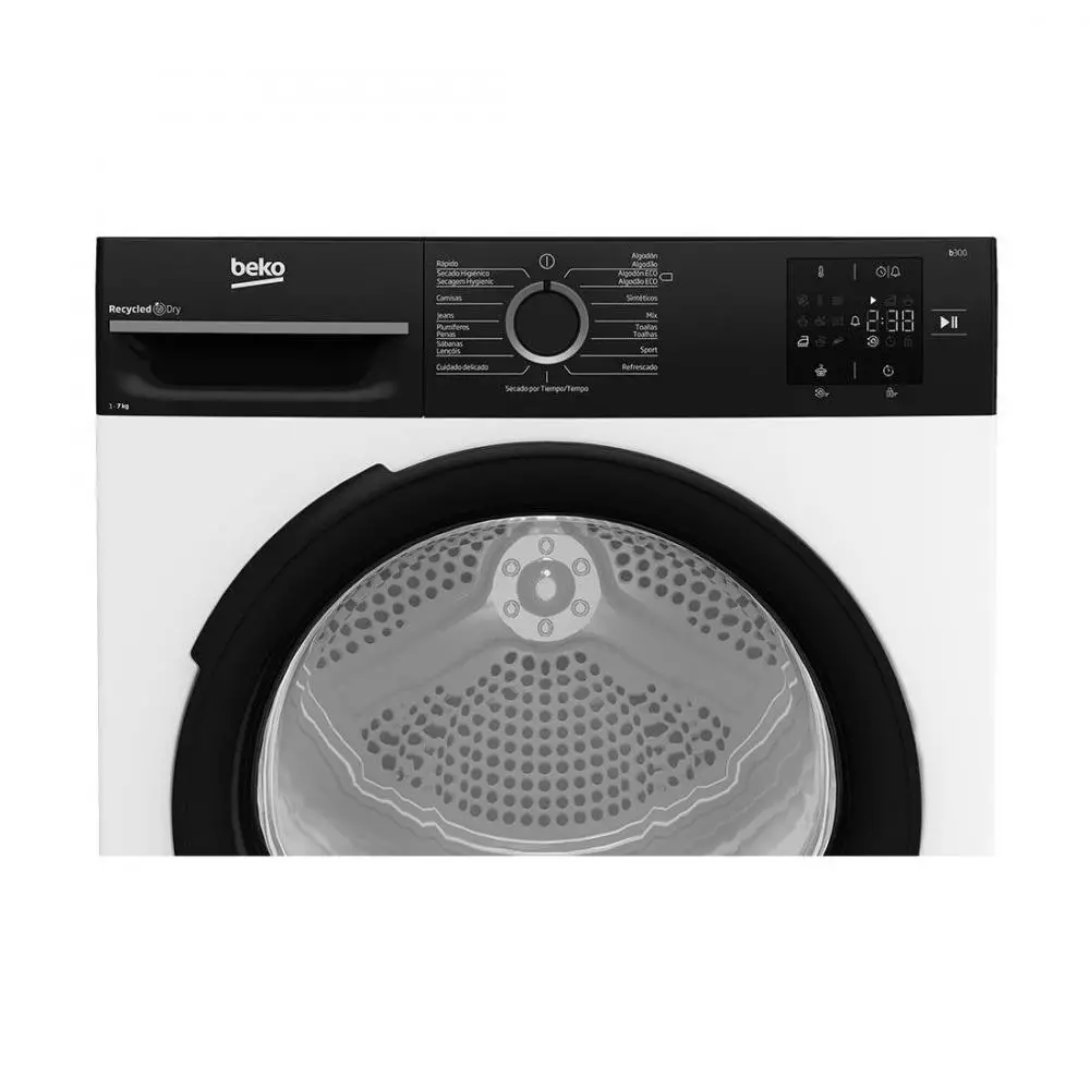 Secadora con bomba de calor Beko BM3T37230W Clase A+ 7 kg