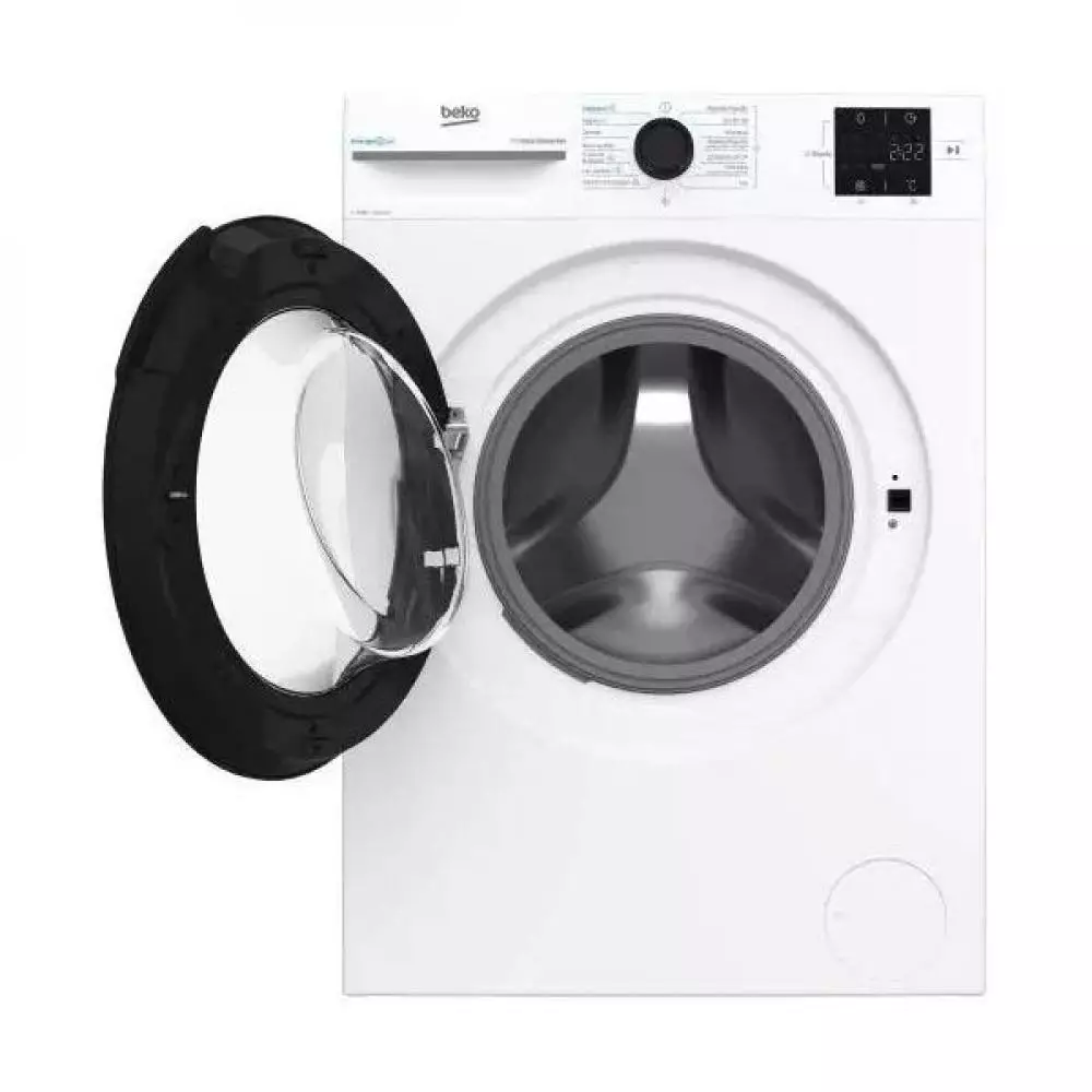 Lavadora Beko BM3WFT31041WB Clase A 10 Kg 1400 rpm Blanco - Vapor IronAssist