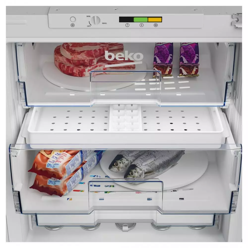 Mini congelador Vertical Integrable Beko BU1204N Clase E 0.82m Blanco