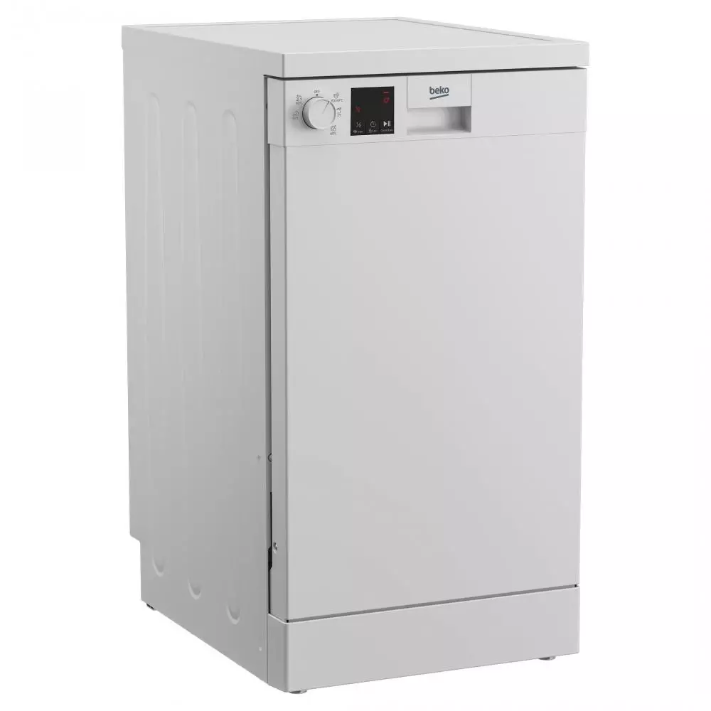 Lavavajillas 44.8 cm Beko DVS05024W Clase E 10 Servicios 49 dB Blanco
