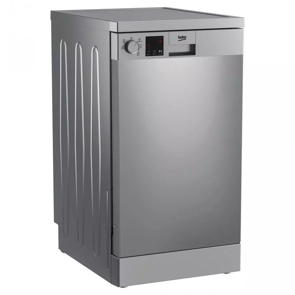 Lavavajillas 44.8 cm Beko DVS05024X Clase E 10 Servicios 49 dB Plata