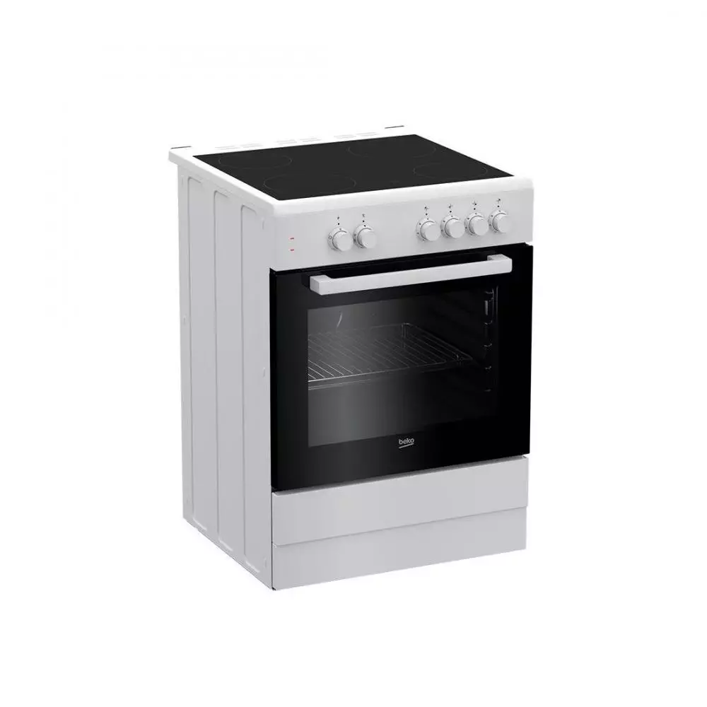 Cocina Beko FSS67000GW Placa Vitrocerámica 4 Zonas + Horno Eléctrico 4 Funciones 85x60 cm Blanco