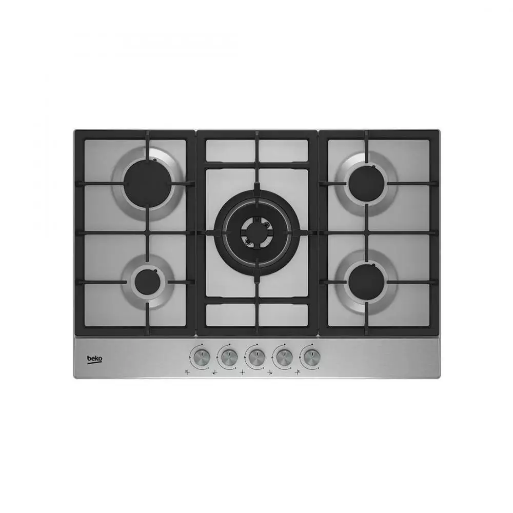 Encimera Beko HIAW75225SL 5 Zonas Gas Natural 75 cm