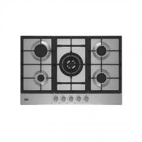 Encimera Beko HIAW75225SL 5 Zonas Gas Natural 75 cm.