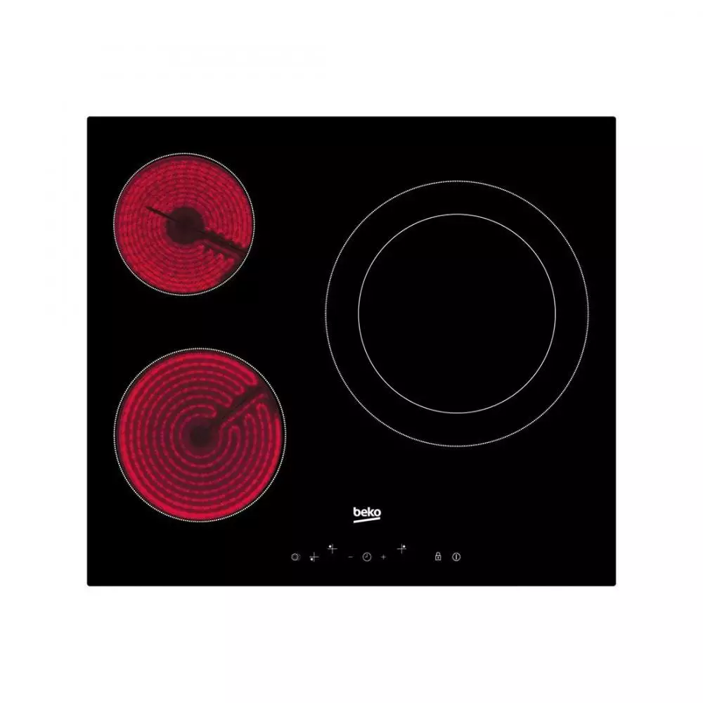 Placa vitrocerámica Beko HIC63402T 3 Zonas 58 cm