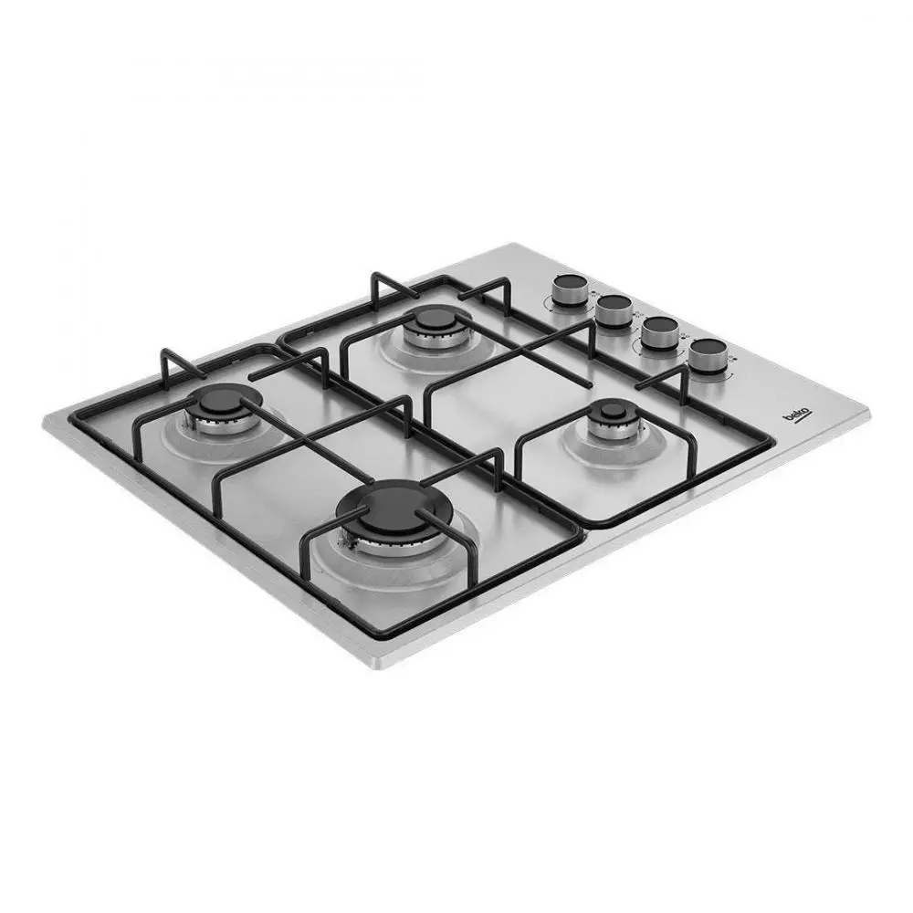 Encimera Beko HIGG64103SX 4 Zonas Gas Butano 58 cm