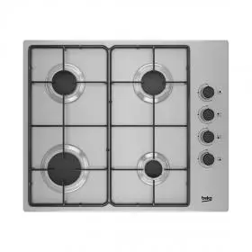 Encimera Beko HIGG64103SX 4 Zonas Gas Butano 58 cm.