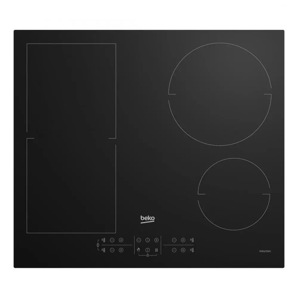 Placa de inducción Beko HII64200FMT 4 Zonas Flexinducción 58 cm