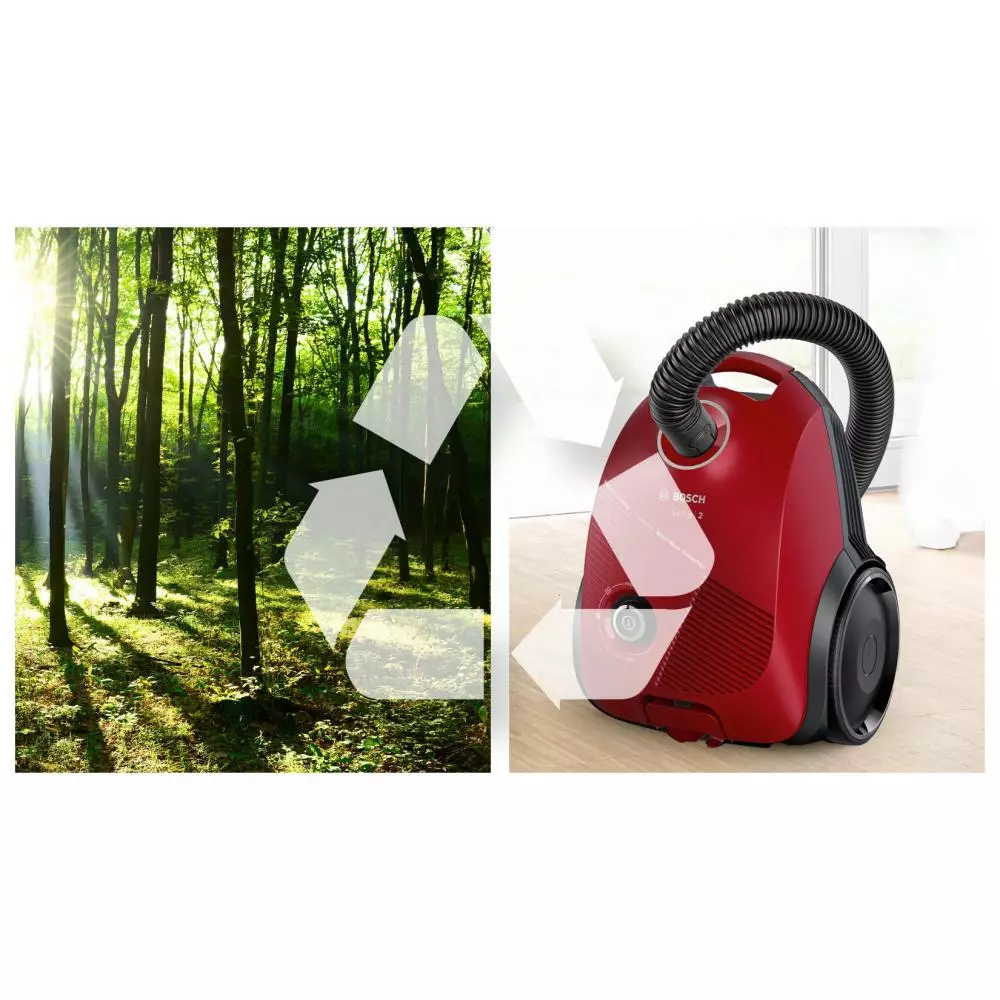 Aspirador de trineo Bosch BGBS2RD1 600 W Con Bolsa