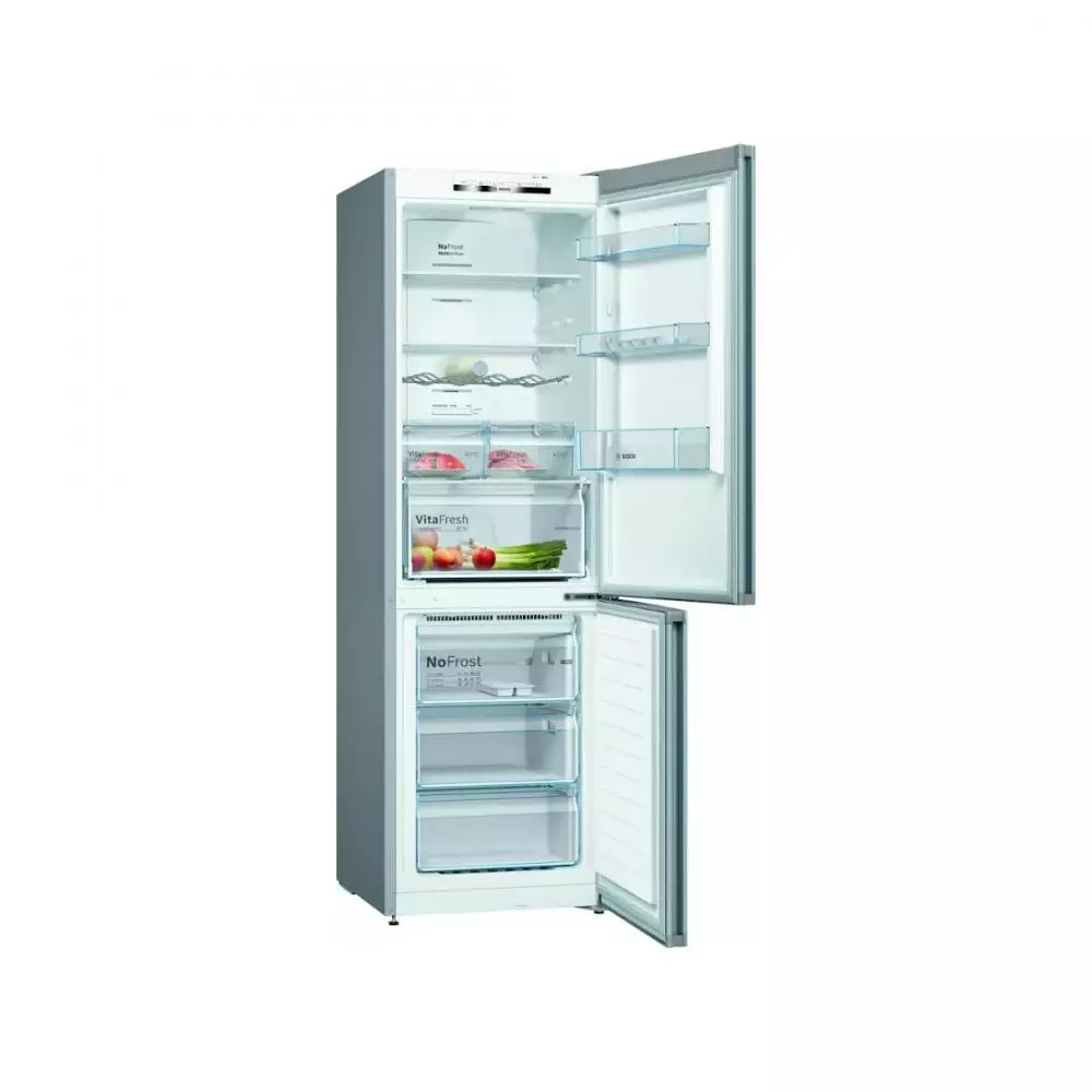 Frigorífico Combi Bosch KGN36VIDA Clase D No Frost 1.86m Acero Inoxidable - Serie 4