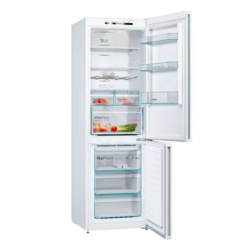 Frigorífico Combi Bosch KGN36VWEA Clase E No Frost 1.86m Blanco - Serie 4