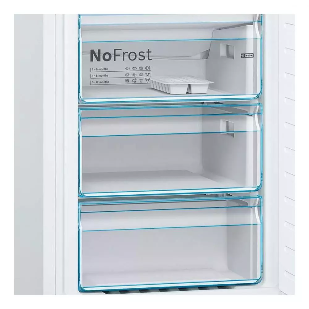 Frigorífico Combi Bosch KGN36VWEA Clase E No Frost 1.86m Blanco - Serie 4
