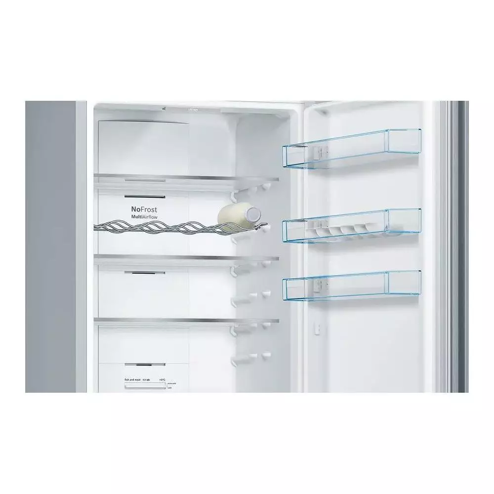 Frigorífico Combi  Bosch KGN39VIDB Clase D No Frost 2.03m Acero Inoxidable Serie 4