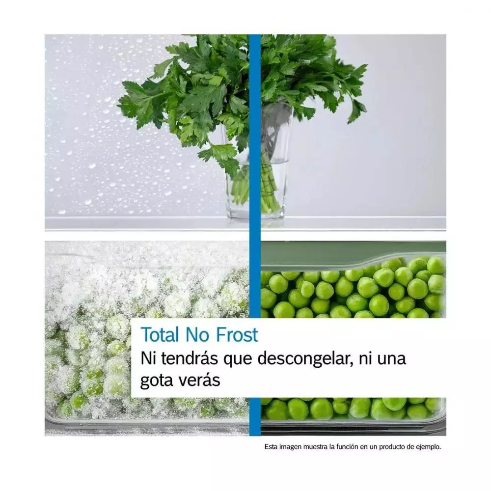 Frigorífico Combi  Bosch KGN39VIDB Clase D No Frost 2.03m Acero Inoxidable Serie 4
