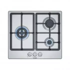 Encimera Bosch PGC6B5B90 3 Zonas Gas Natural 58.2 cm.