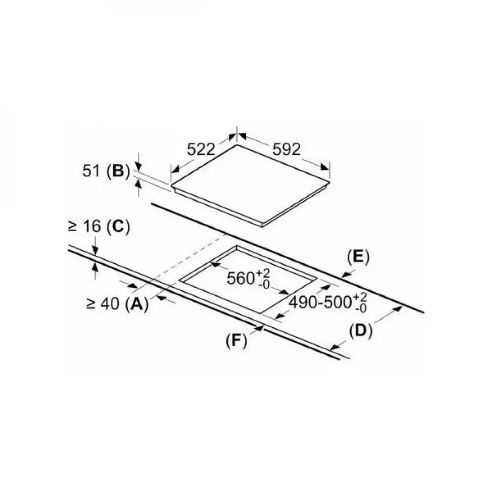 Placa de inducción Bosch PUJ631BB5E 3 Zonas  59.2 cm