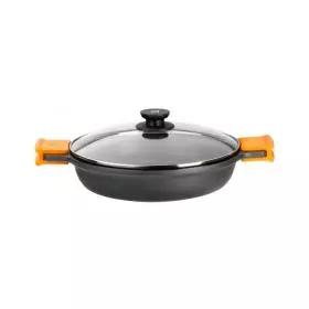 Cacerola baja Bra Efficient con tapa 40 cm inducción.