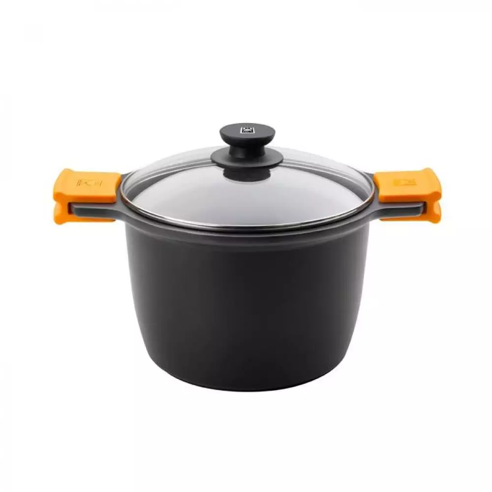 Olla alta Bra Efficient con tapa 20 cm inducción