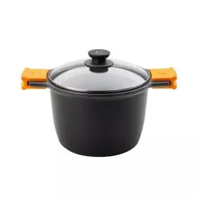 Olla alta Bra Efficient con tapa 20 cm inducción.