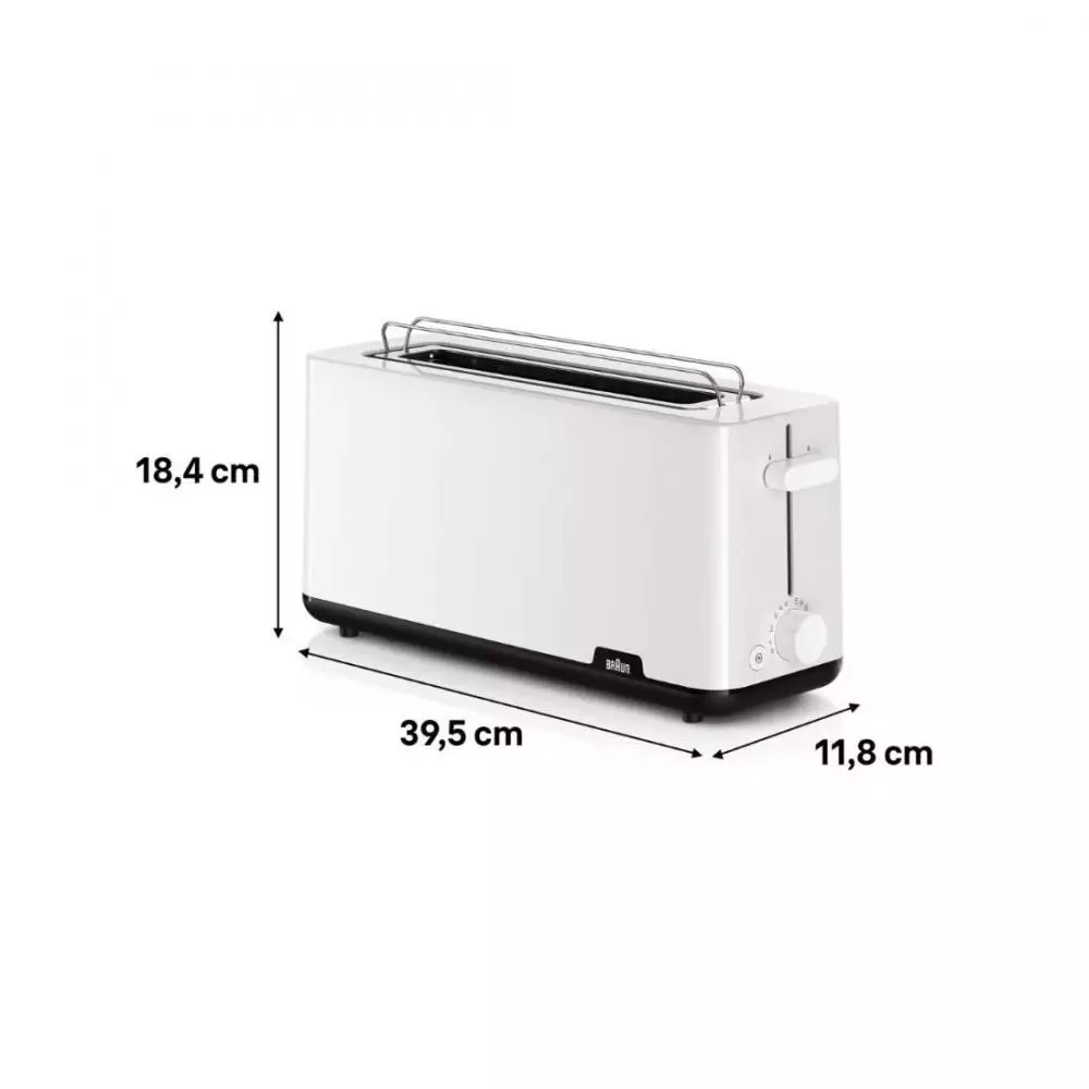 Tostador Braun HT1110WH 1 Rebanada Larga 1030 W