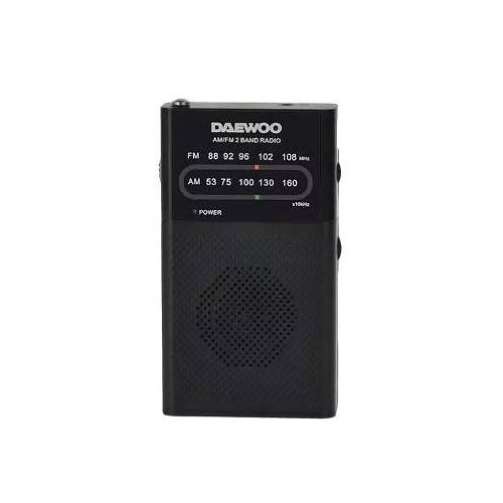 Radio portátil analógica Daewoo DW1027 FM/AM con antena telescópica