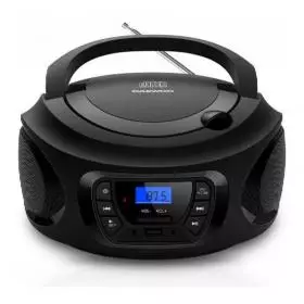 Radio CD Portátil Daewoo DW3011 con USB y Bluetooth Negra.