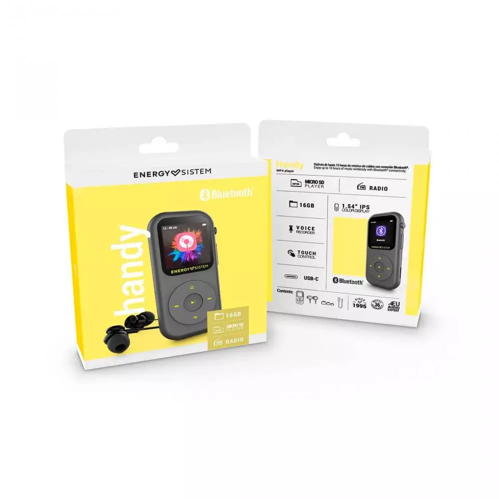 Reproductor MP4 Energy Sistem Handy con Bluetooth y radio FM
