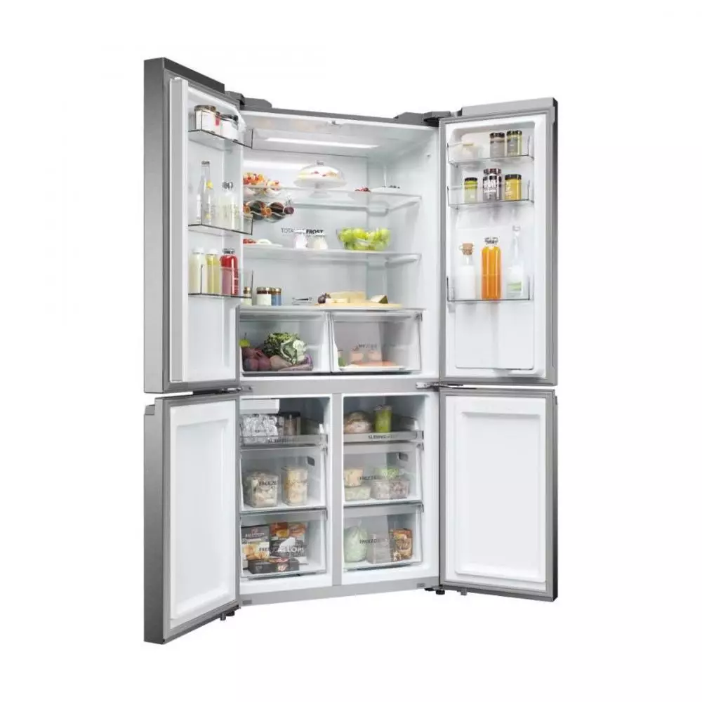 Frigorífico americano Haier MultiDoor Cube 90 Series 5 Clase E 1.9mX90.8cm No Frost Acero Inoxidable - HCR5919EHMP