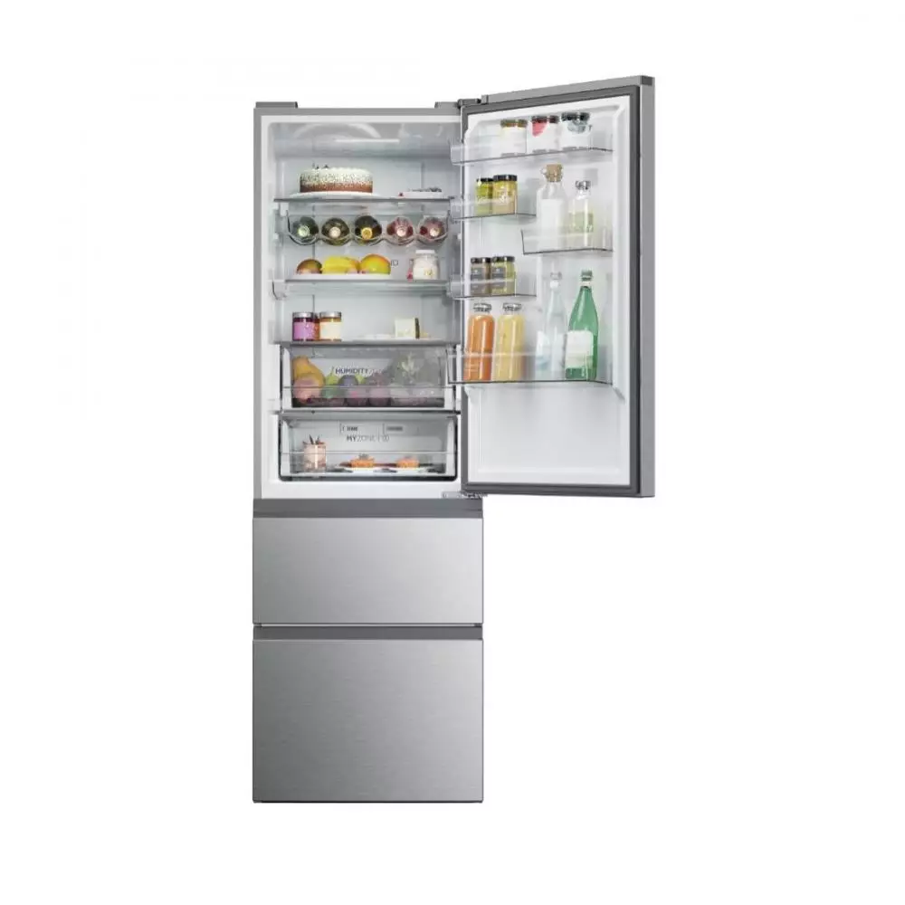 Frigorífico Combi  Haier  Clase E No Frost 1.85m Plata