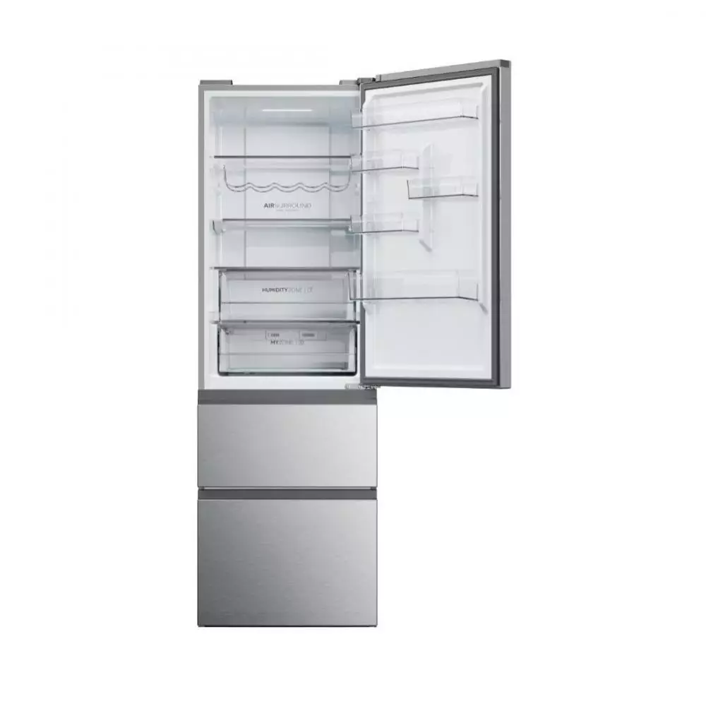 Frigorífico Combi  Haier  Clase E No Frost 1.85m Plata