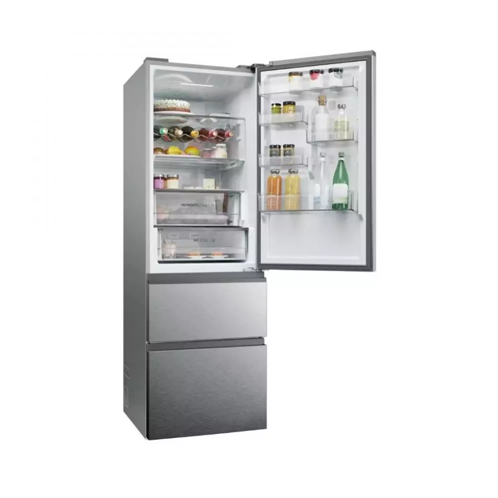 Frigorífico Combi  Haier  Clase E No Frost 1.85m Plata