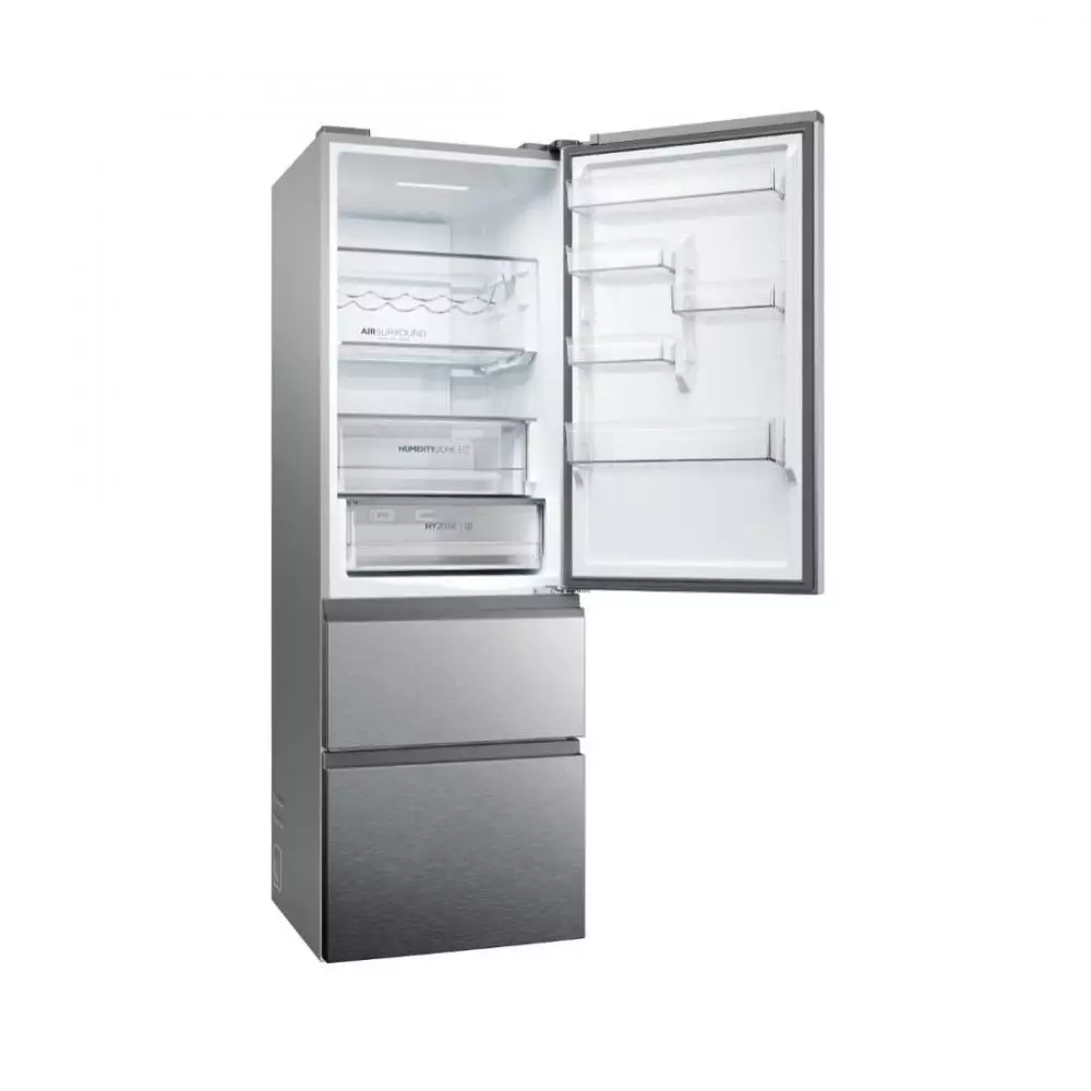 Frigorífico Combi  Haier  Clase E No Frost 1.85m Plata