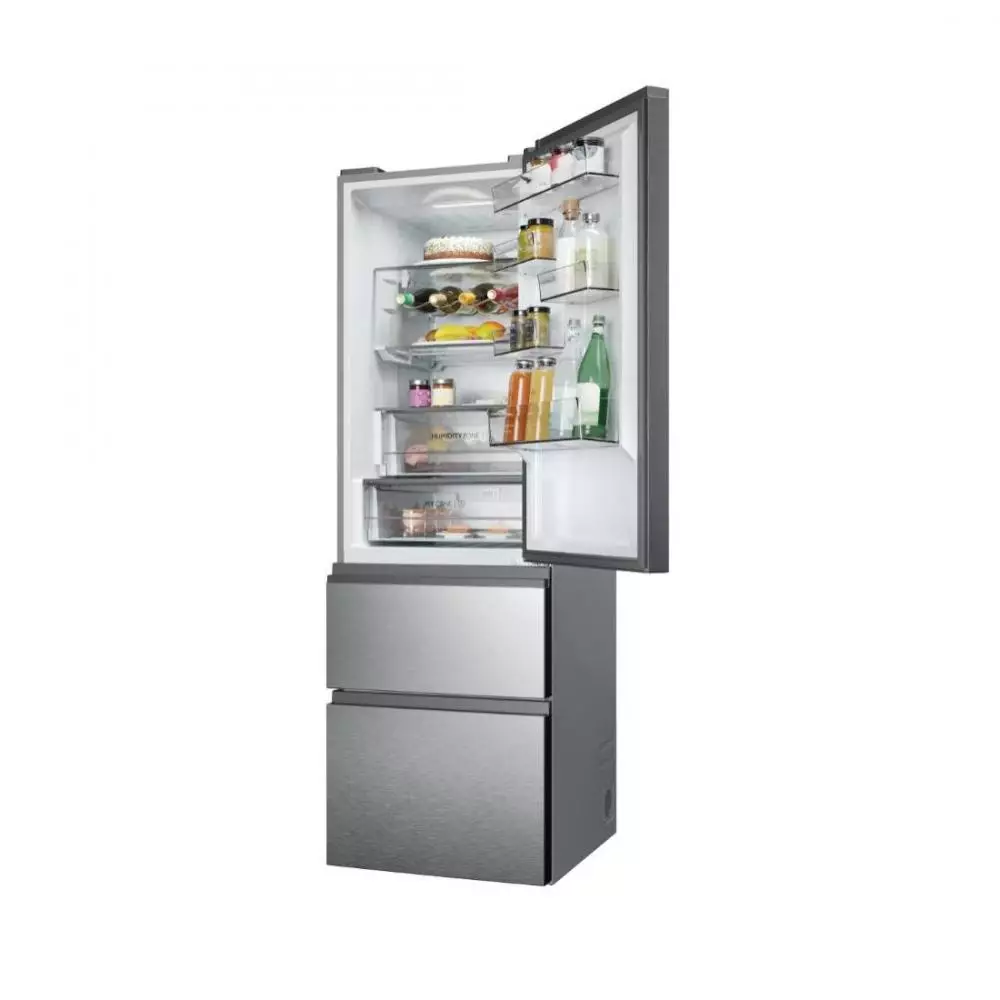 Frigorífico Combi  Haier  Clase E No Frost 1.85m Plata