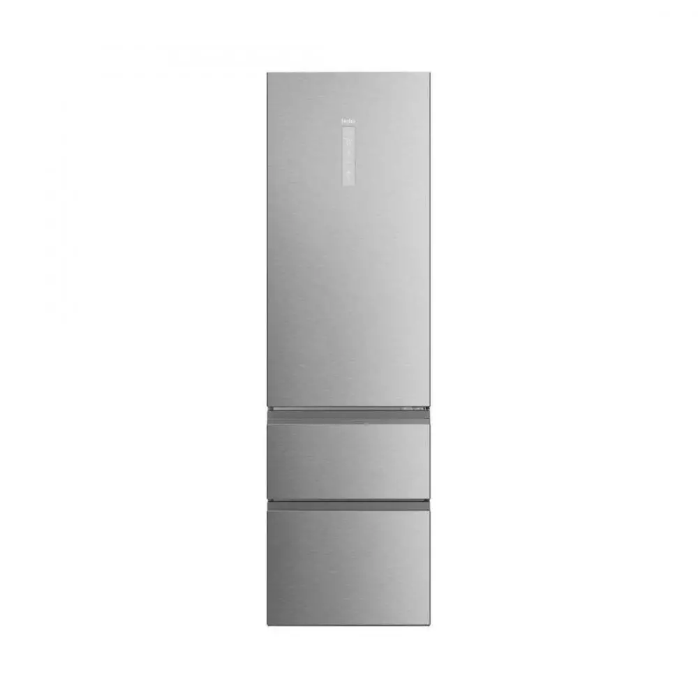 Frigorífico Combi  Haier 3D 60 Series 5 HTW5620ENMG Clase E No Frost 2.05m Plata