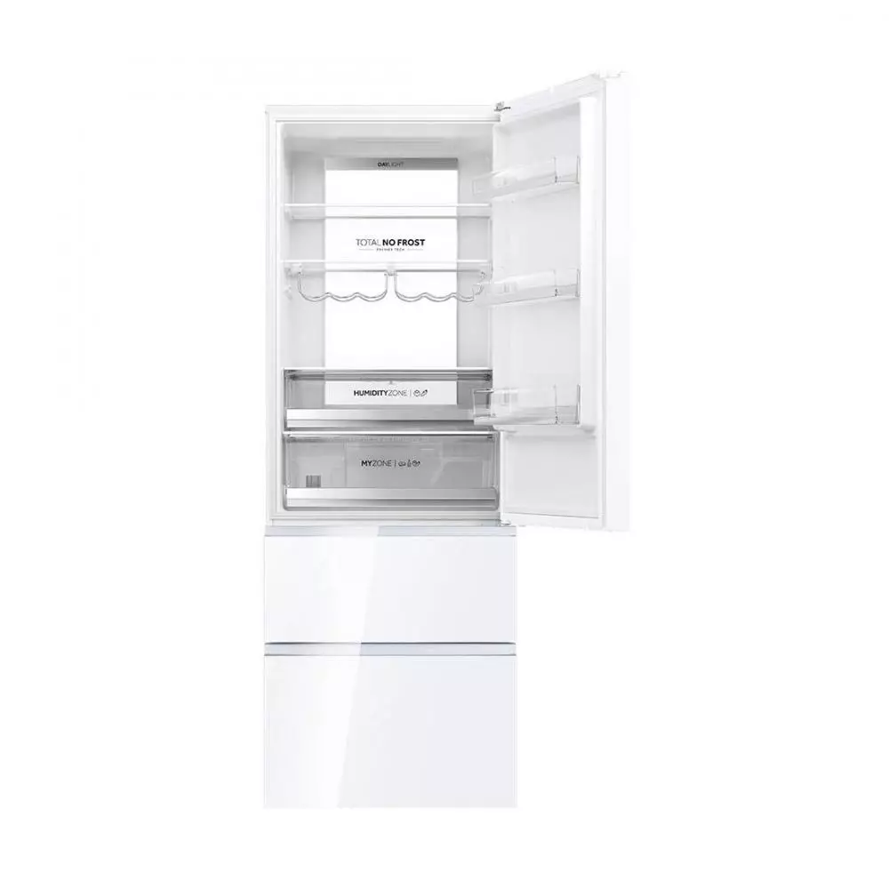 Frigorífico Combi Haier Combi 3D HTW7720DNGW Clase D No Frost 2.006m Blanco - Ancho 70 cm Series 7