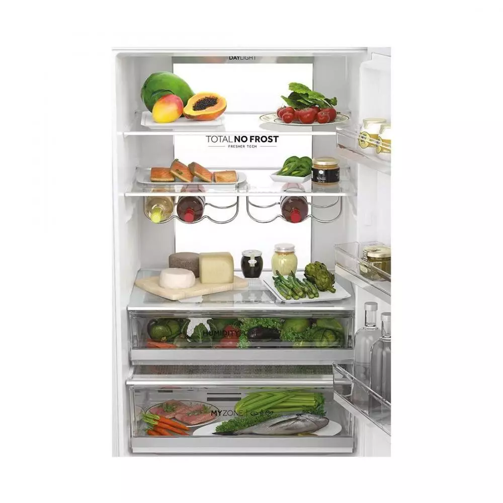 Frigorífico Combi Haier Combi 3D HTW7720DNGW Clase D No Frost 2.006m Blanco - Ancho 70 cm Series 7