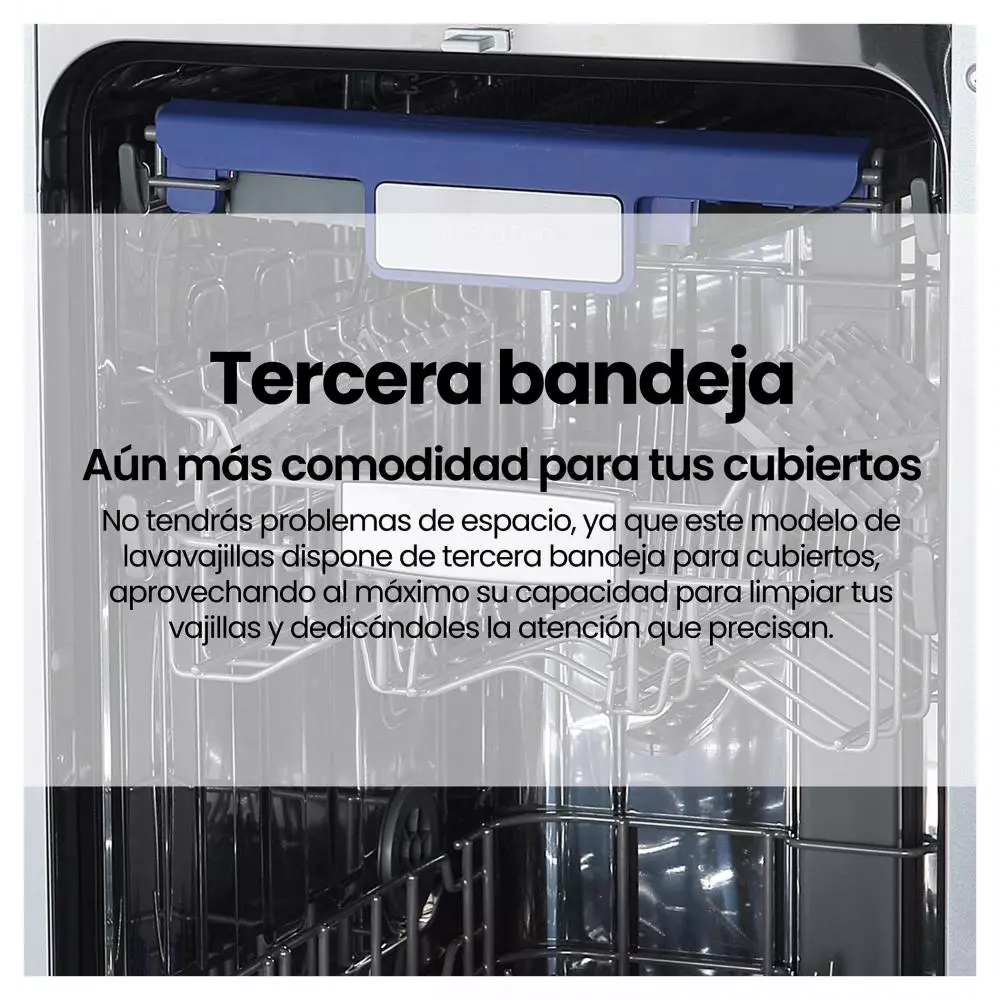 Lavavajillas Integrable 44.8 cm Infiniton DIW-NB410 Clase D 10 Servicios 47 dB 3ª Bandeja