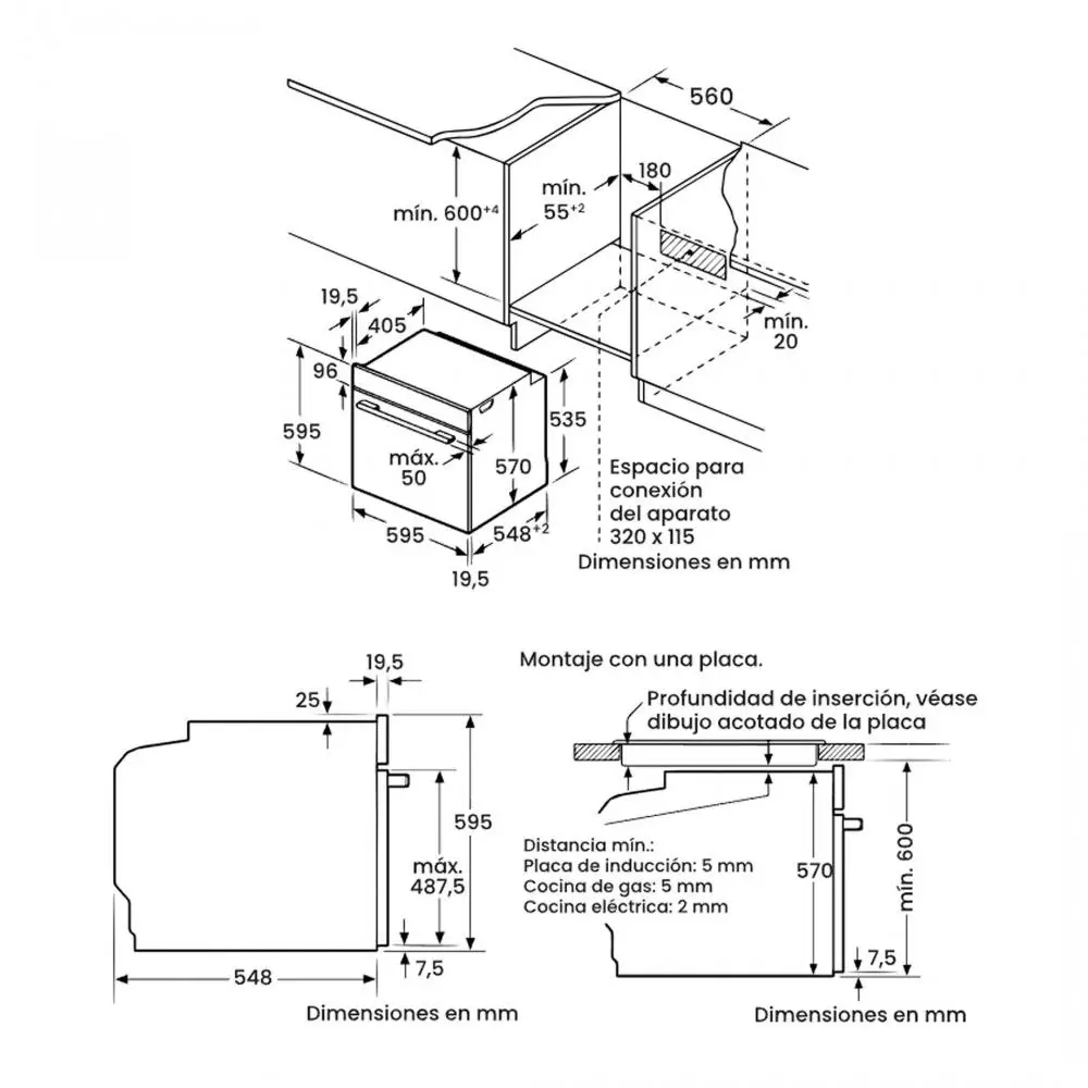 Horno Infiniton B70L4 Clase A