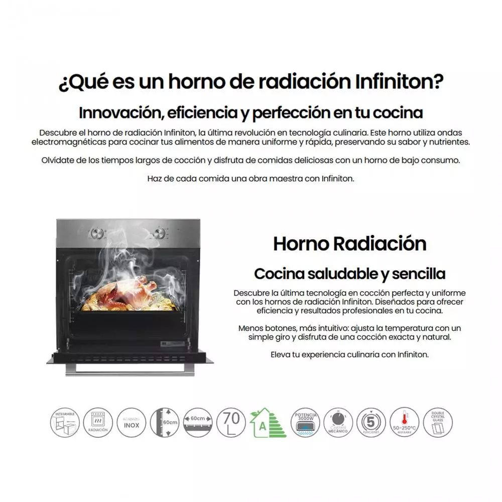 Horno Infiniton B70L4 Clase A