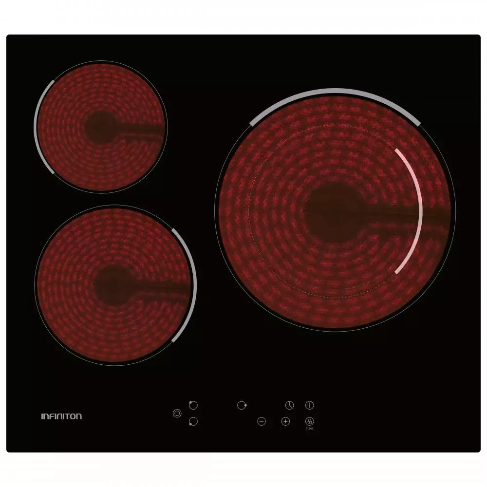 Placa vitrocerámica Infiniton VIT3P54W 3 Zonas 59 cm