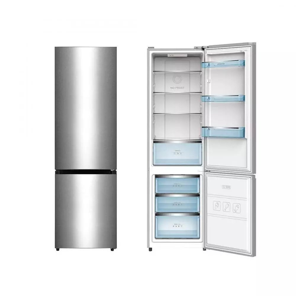 Frigorífico Combi  Infiniton FGC-340C20XEN Clase E No Frost 2.02m Acero Inoxidable