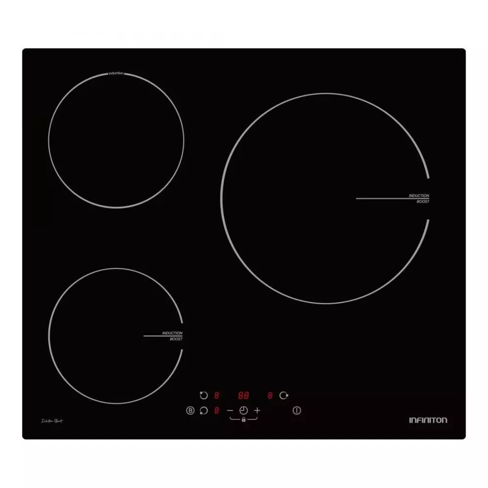 Placa de inducción Infiniton IND-A3F 3 Zonas  59 cm