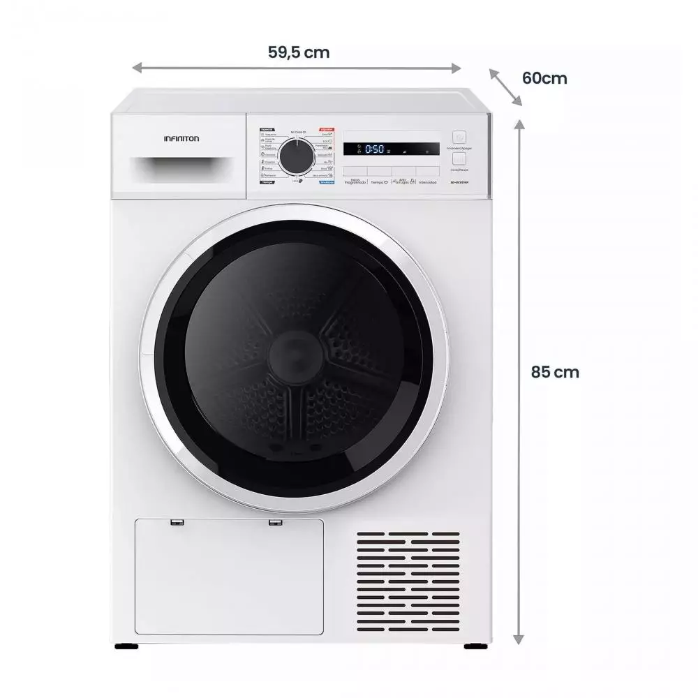 Secadora con bomba de calor Infiniton SD-BC8EWN E 8 Kg
