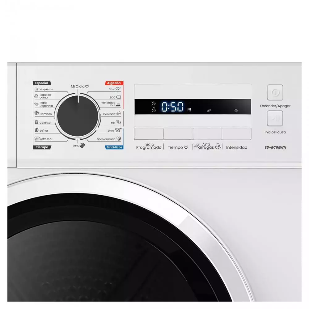 Secadora con bomba de calor Infiniton SD-BC8EWN E 8 Kg